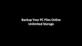 Online Backup - Backup Your PC For Free!