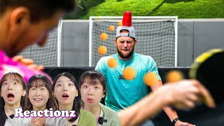 Famous Koreans React To Dude Perfect | 𝙊𝙎𝙎𝘾 Wealth