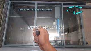 Giếng Trời Tự Động Mở 50% Ô Chờ + Kết hợp cảm biến mưa đóng mái tự động