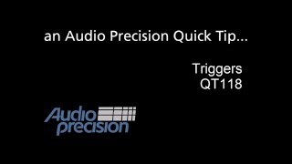 QT118 - Triggers