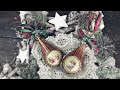 DECOUPAGE TUTORIAL  CHRISTMAS BAUBLE | RICE PAPER & 2 STEP CRACKLE ORNAMENT