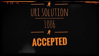 URI SOLUTION - 1006 (AVERAGE 2) IN C++.