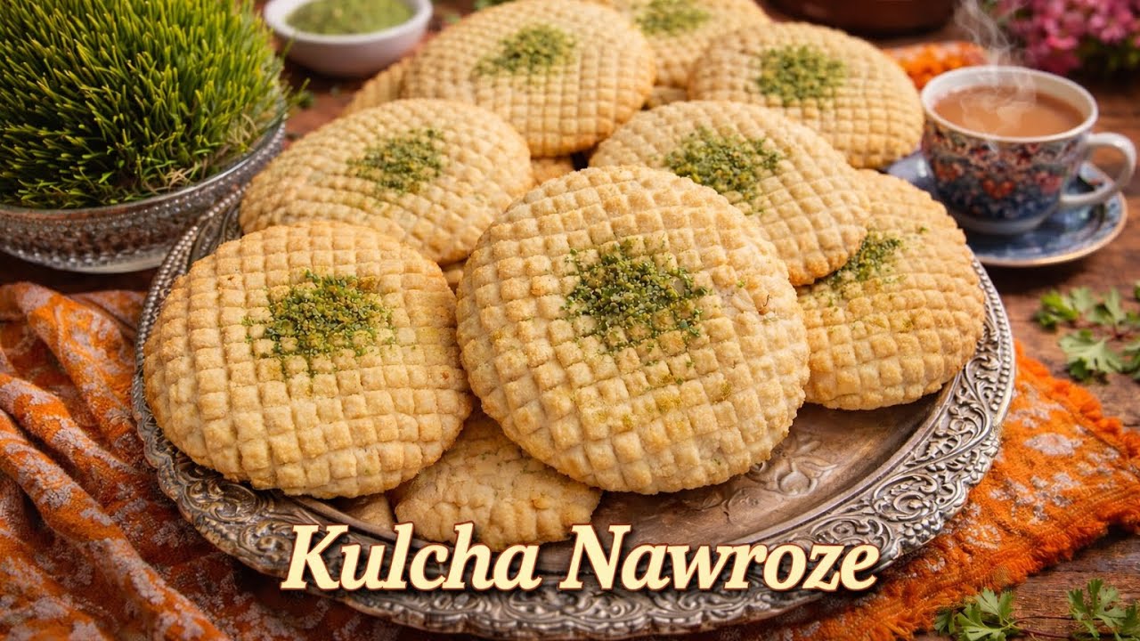 كلچه نوروزى | طرز تهيه كلچه نوروزي kulcha Nowruz  Recipe Kulcha Eid Nawroz
