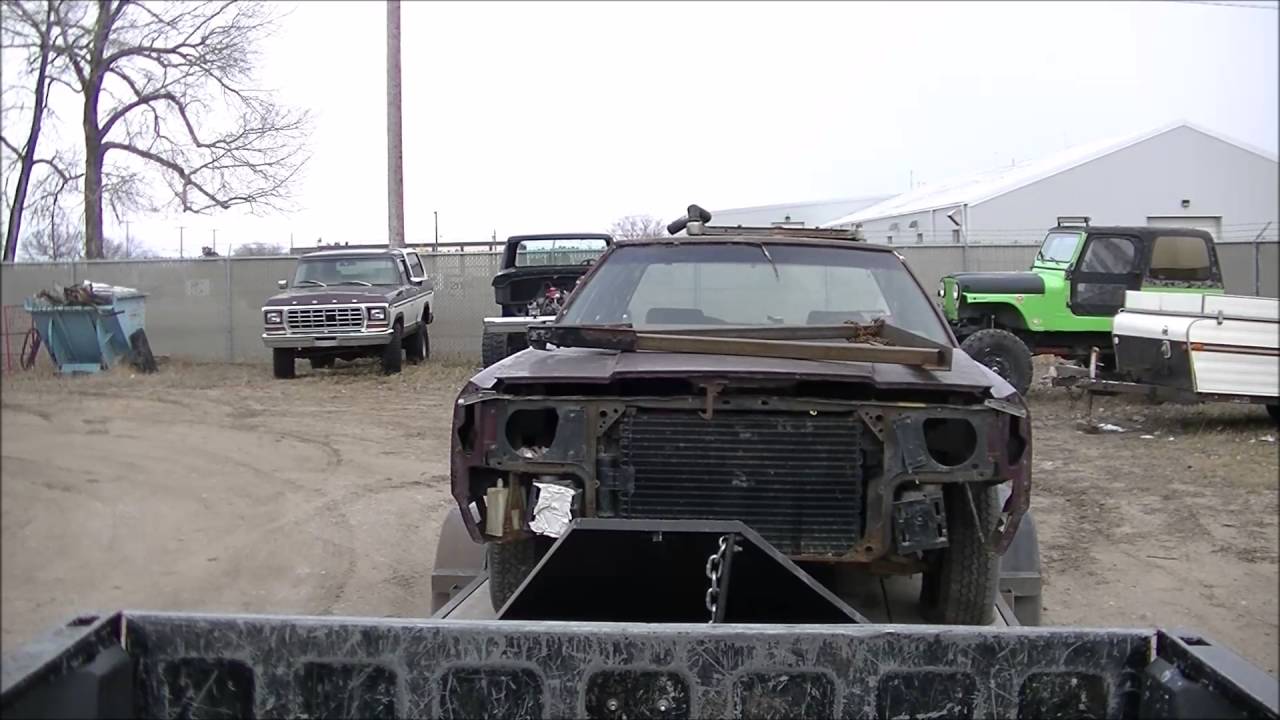 demolition derby LOADING CAR FOR ONTARIO DEMOLITION DERBYS