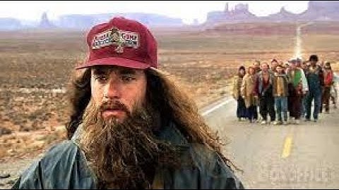 Forrest Gump - Run Scene: I just felt like running -  Runs across America for 1170 days and 16 hours