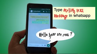 Type stylish text message in WhatsApp screenshot 3