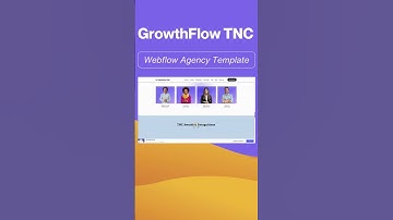 GrowthFlow TNC  - Webflow Agency Template #webflowtemplate