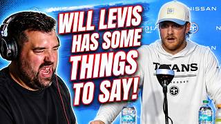 Tennessee Titans fan reaction to CONTROVERSIAL COMMENTS by Will Levis after practice today