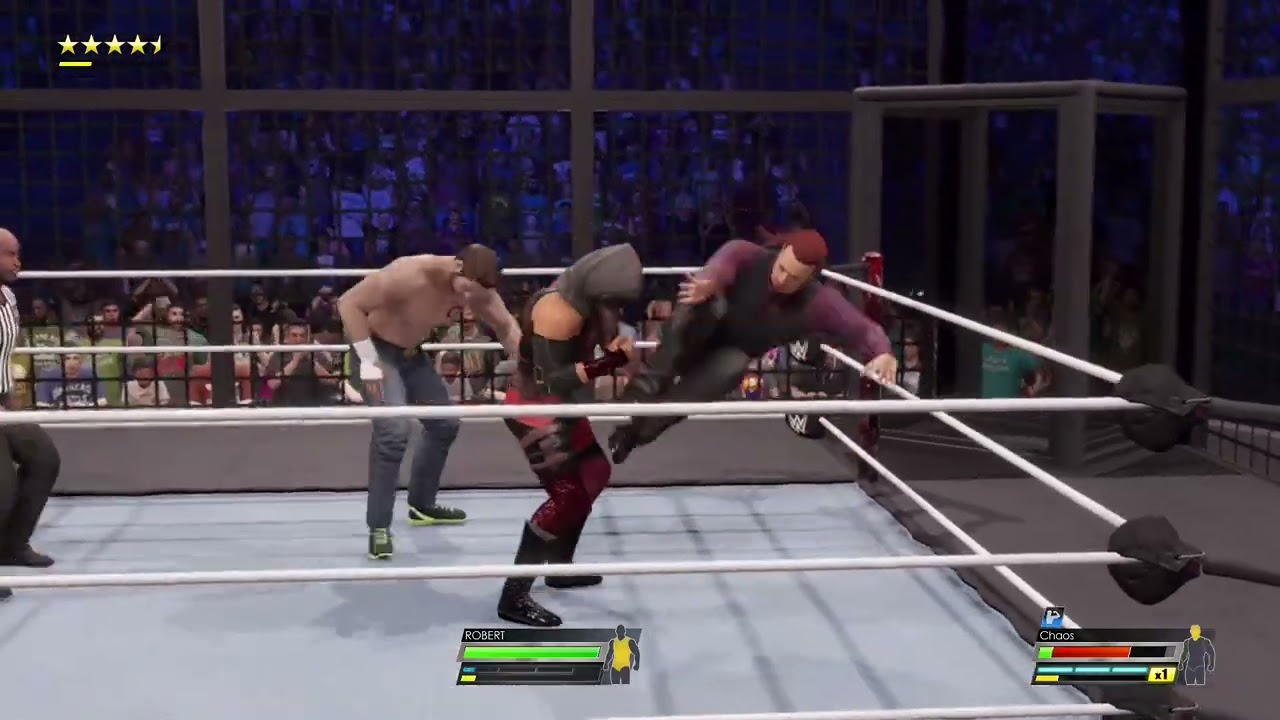 Elimination Chamber: Bryan Danielson vs Man Spike vs Kratos vs Jordan Samuel vs Chaos vs Robert