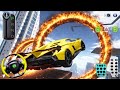 🚀 Lamborghini Supercar Crazy Jump in Fire Ring | 3D Driving Class Gameplay