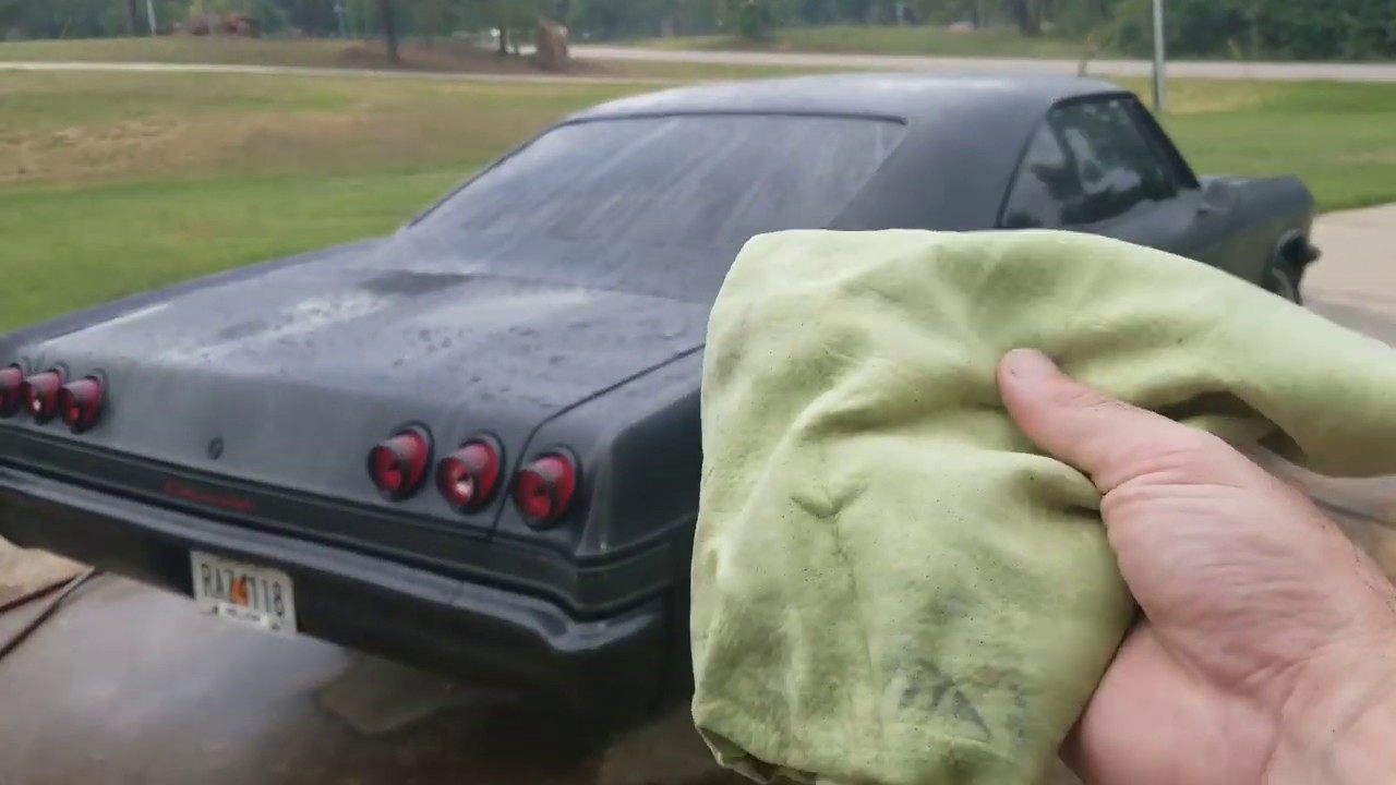 How to wash a matte or satin car The right way! 1965 Impala satin