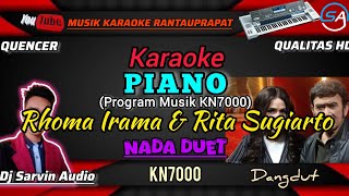 Rhoma Irama & Rita Sugiarto - Piano Karaoke Nada Duet | Dangdut | Program Musik KN7000