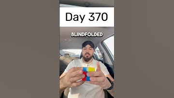 Day 370 of solving the Rubik’s cube blindfolded every single day until I break the National Record.