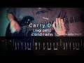 【TAB譜】coldrain - Carry On (sugipart) ギター練習用 ギタータブ譜 Guitar TAB Guitar cover