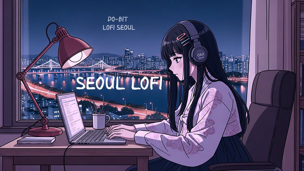 Korean Seoul Night Lofi | Warm Lighting Work Music for Coding & Relaxation