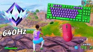 [ASMR] 😴 Fortnite UNREAL RANK Gameplay 💤 Satisfying Keyboard 360 FPS 🏆