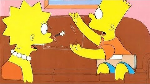 Itchy & Scratchy animation cel Bart subplot
