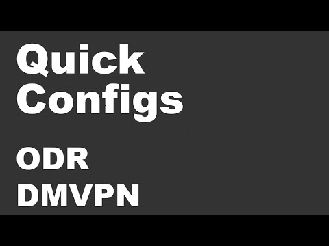 Quick Configs - DMVPN U0026 ODR (phase 1, 2, 3, Cdp)