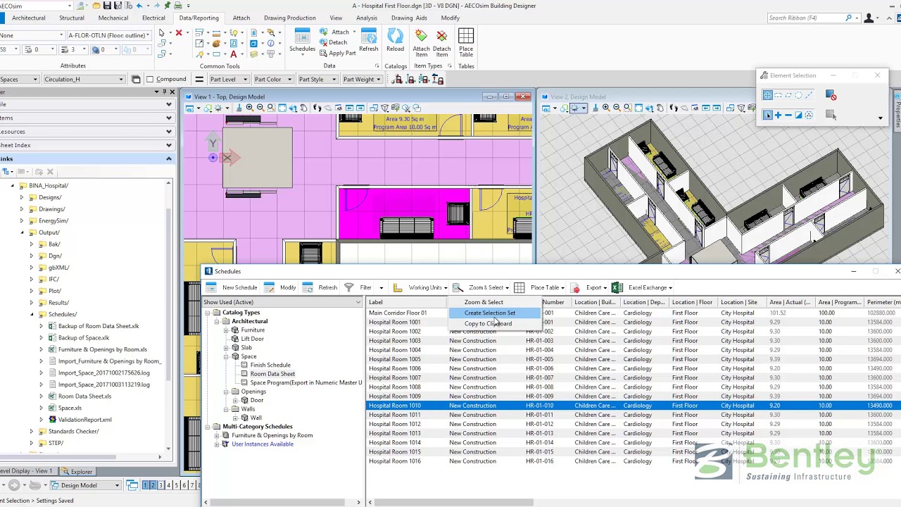 Aecosim Building Designer Connect Edition Generate Room