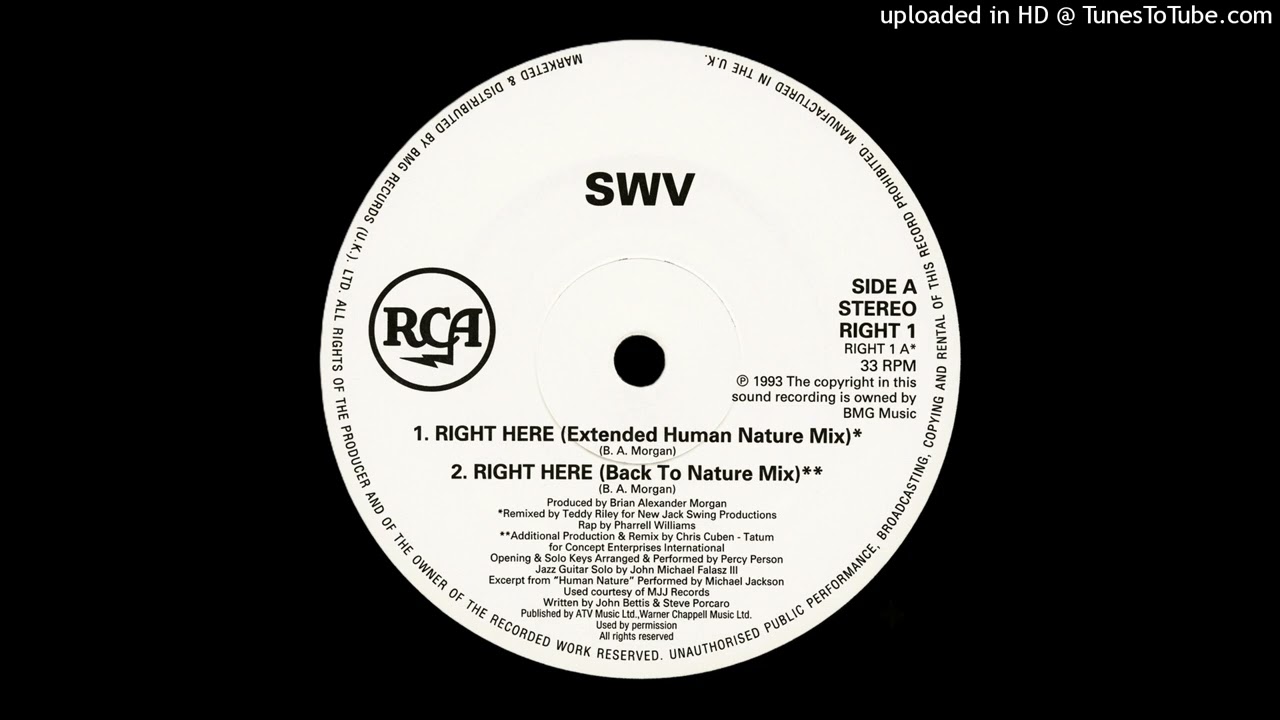 SWV - Right Here (Extended Human Nature Mix) 1993 - YouTube