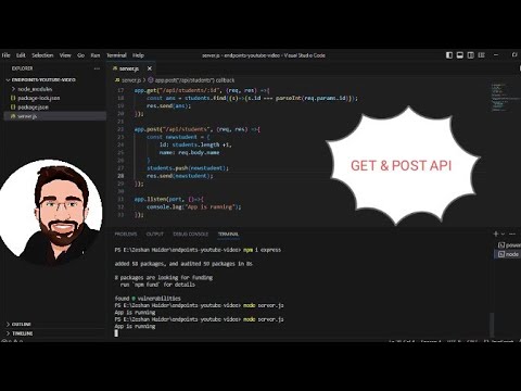 Creating GET and POST API in Express - YouTube