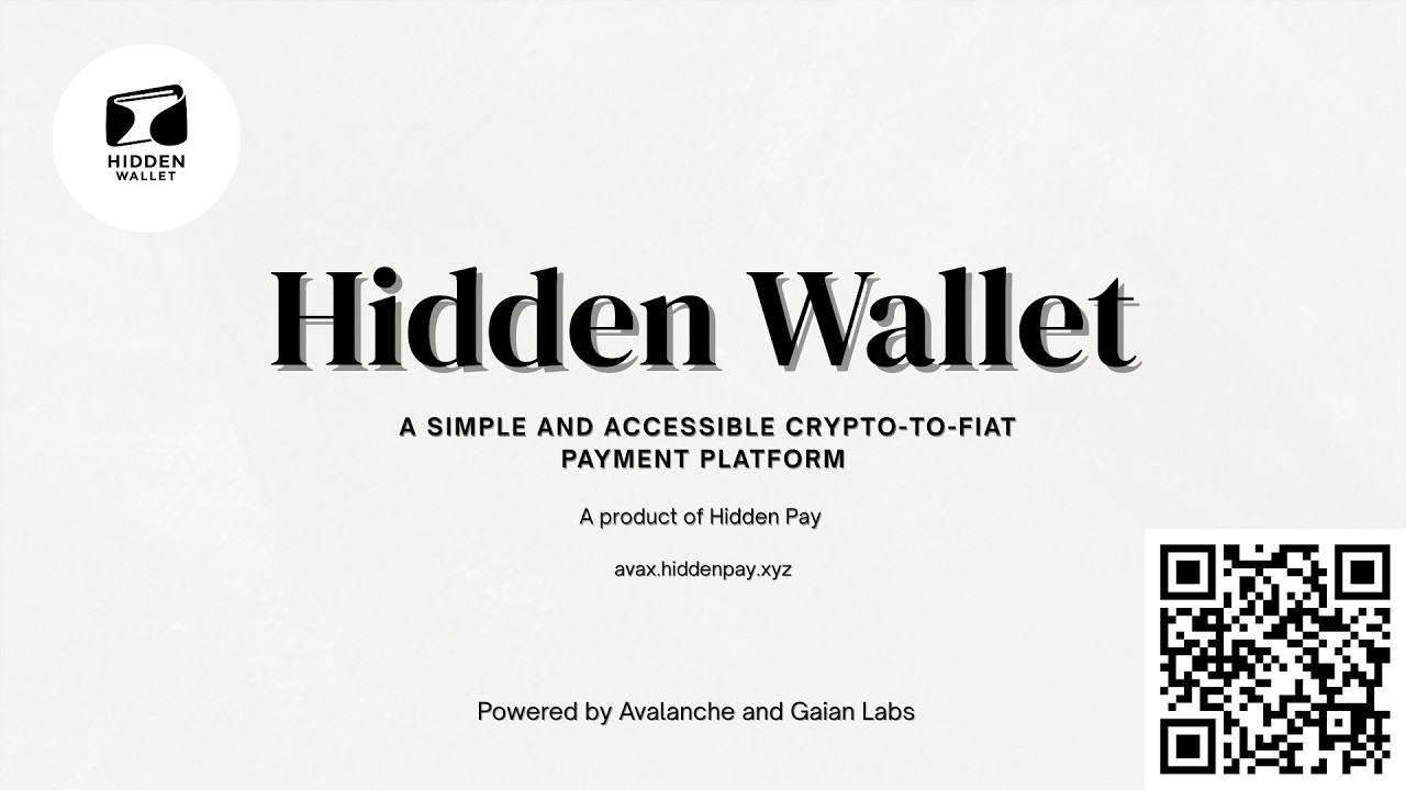 Hidden Wallet - Pitch Video - Build Games Hackathon on Avalanche