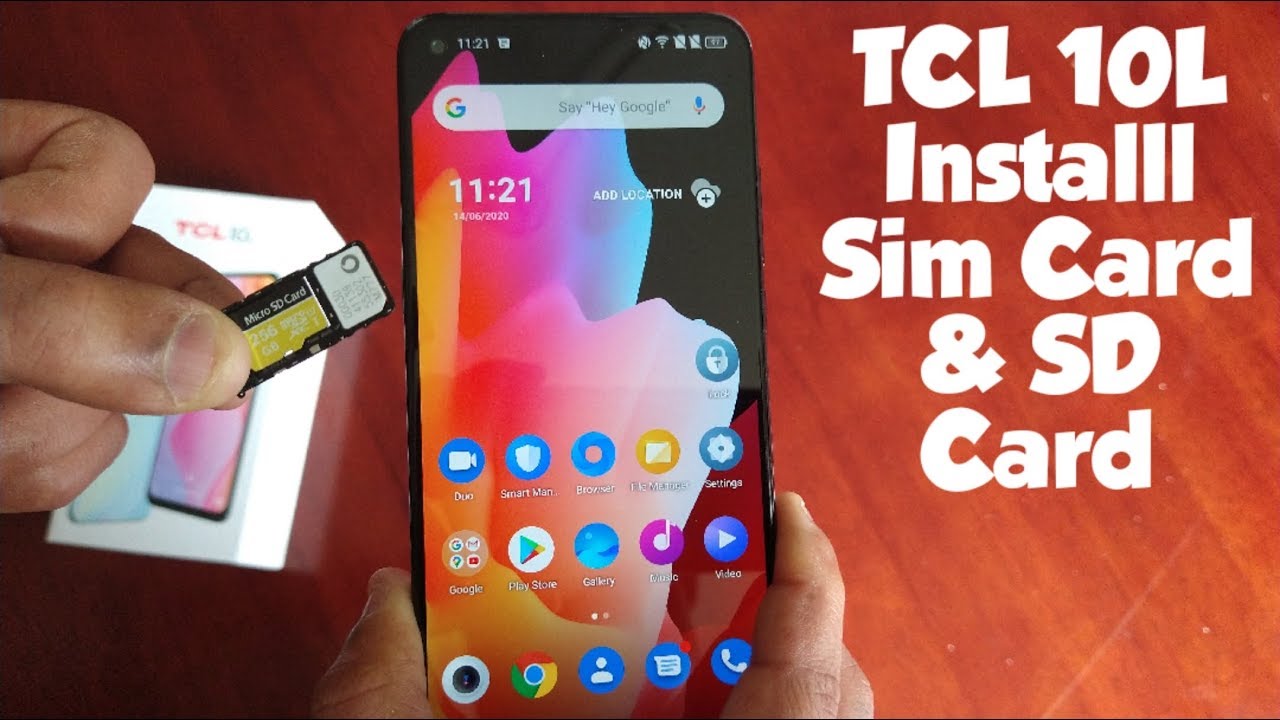 TCL 10L Insert Sim Card & Micro Sd Card - YouTube