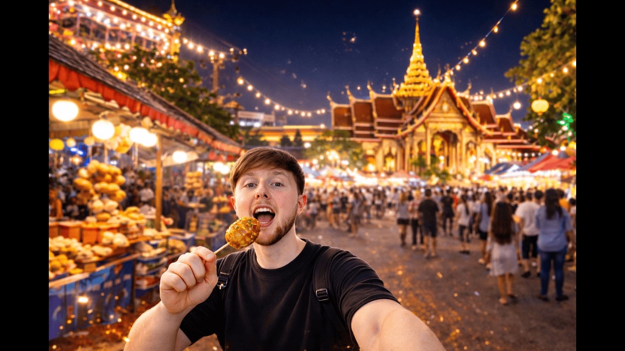 I Tried Street Food at the Wat Chalong Festival 🇹🇭