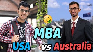 MBA in Australia vs USA! Why I Chose Australia? Fees, Salary, GMAT
