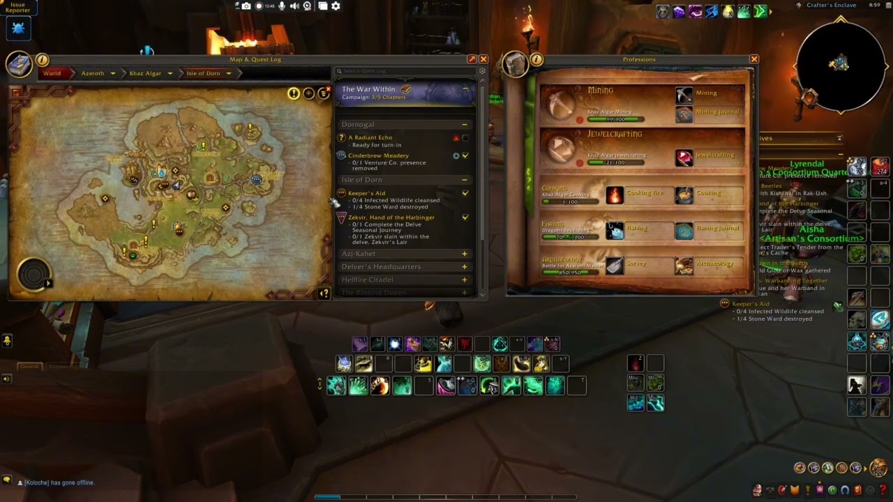 ( waste of time ) ترتیبه کارایی که باید در اول وارویدین بکنی بدون(۱۵۰نالجknowledge/جزئات کاملdelves)