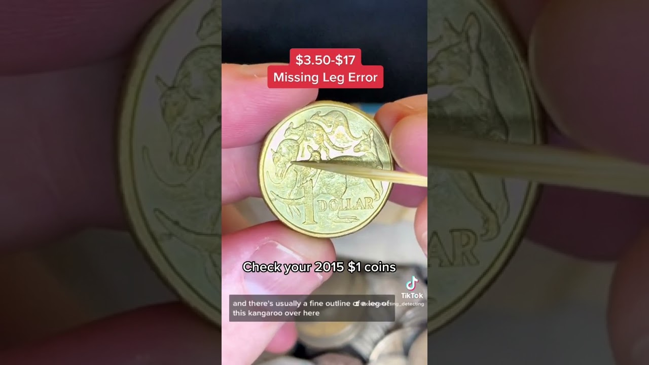 Error Coin - Missing Leg $1 Coin 2015 🦘