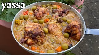 cc, YASSA voici ma recette de Yassa poulet aux olives