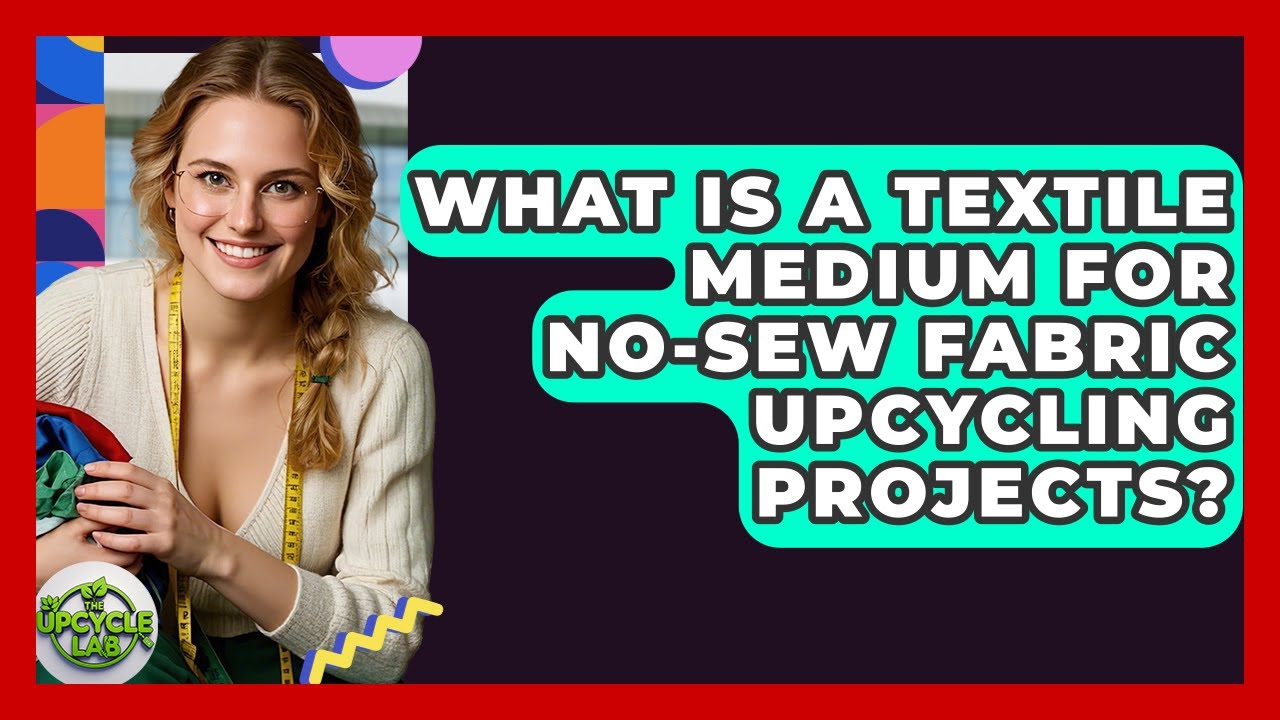 What Is A Textile Medium For No-sew Fabric Upcycling Projects? - The Upcycle Lab