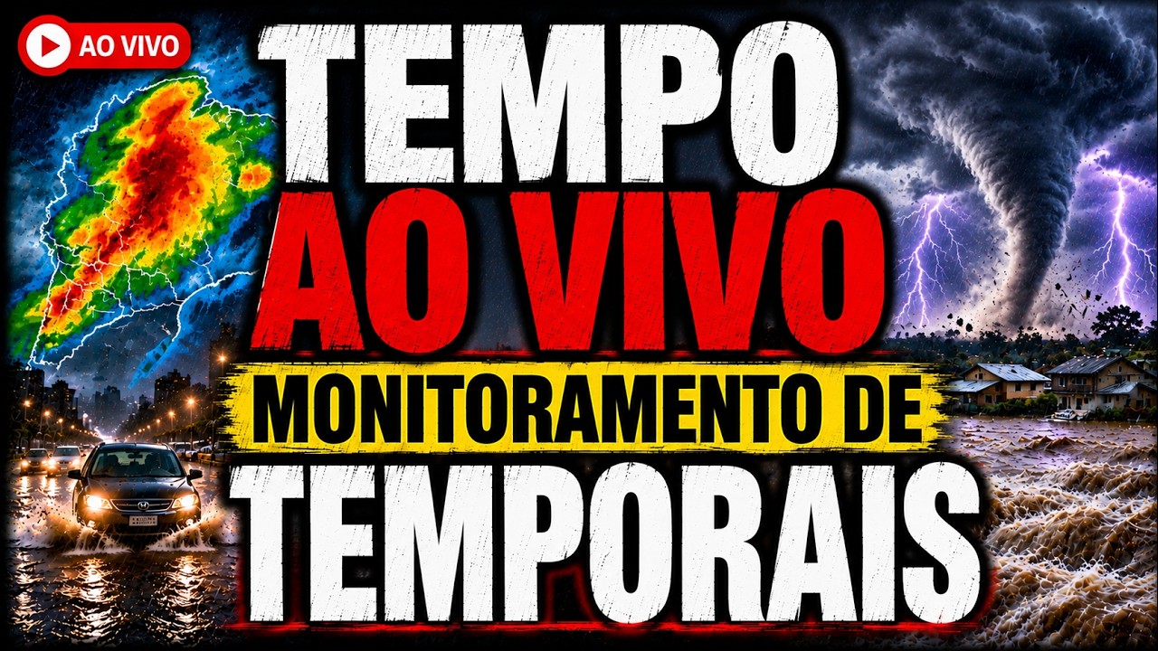 🚨TEMPO AO VIVO - ALERTA VERMELHO DE TEMPORAIS NO RS NAS PRÓXIMAS HORAS - MONITORAMENTO