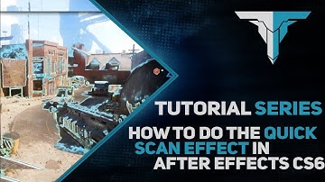 Adobe After effects Tutorial #3 | Quick Scan Effect