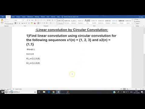 Linear convolution using Circular convolution(Without conv function)