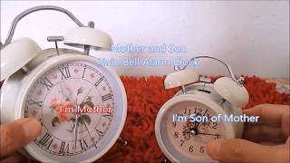 TWIN BELL CLASSIC LOUD ANALOG ALARM CLOCK CALLING HEAVY SLEEPERS