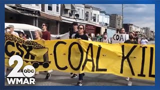 Curtis Bay community posts eviction notice on CSX facility