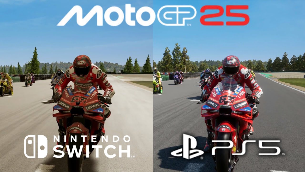 Motogp Switch MotoGP 25 - Nintendo Switch vs PS5 | Side by Side Gameplay Comparison ...