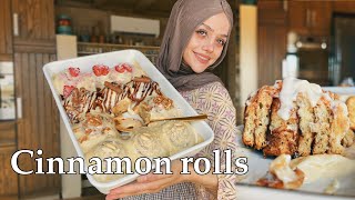Soft & Fluffy cinnamon rolls recipe سينامون رولز