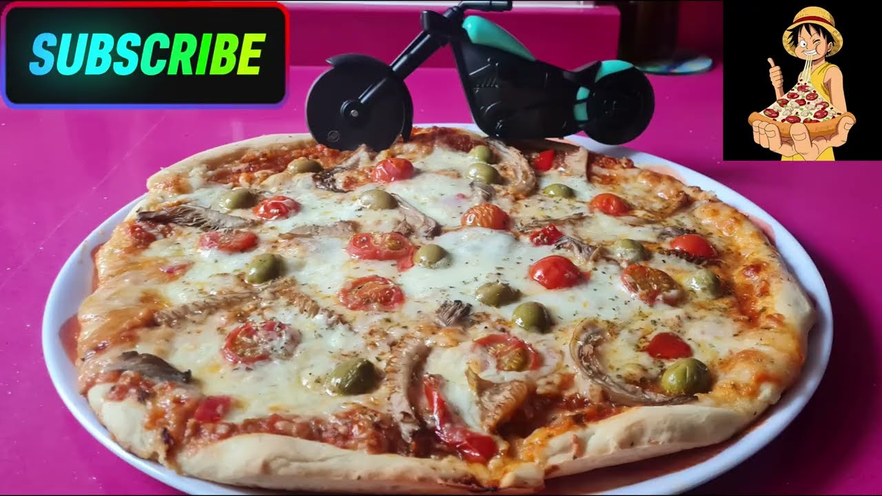 Pizza casera con masa Nº 3 de pizzerías (SUBTITULADO a más de 70 idiomas)