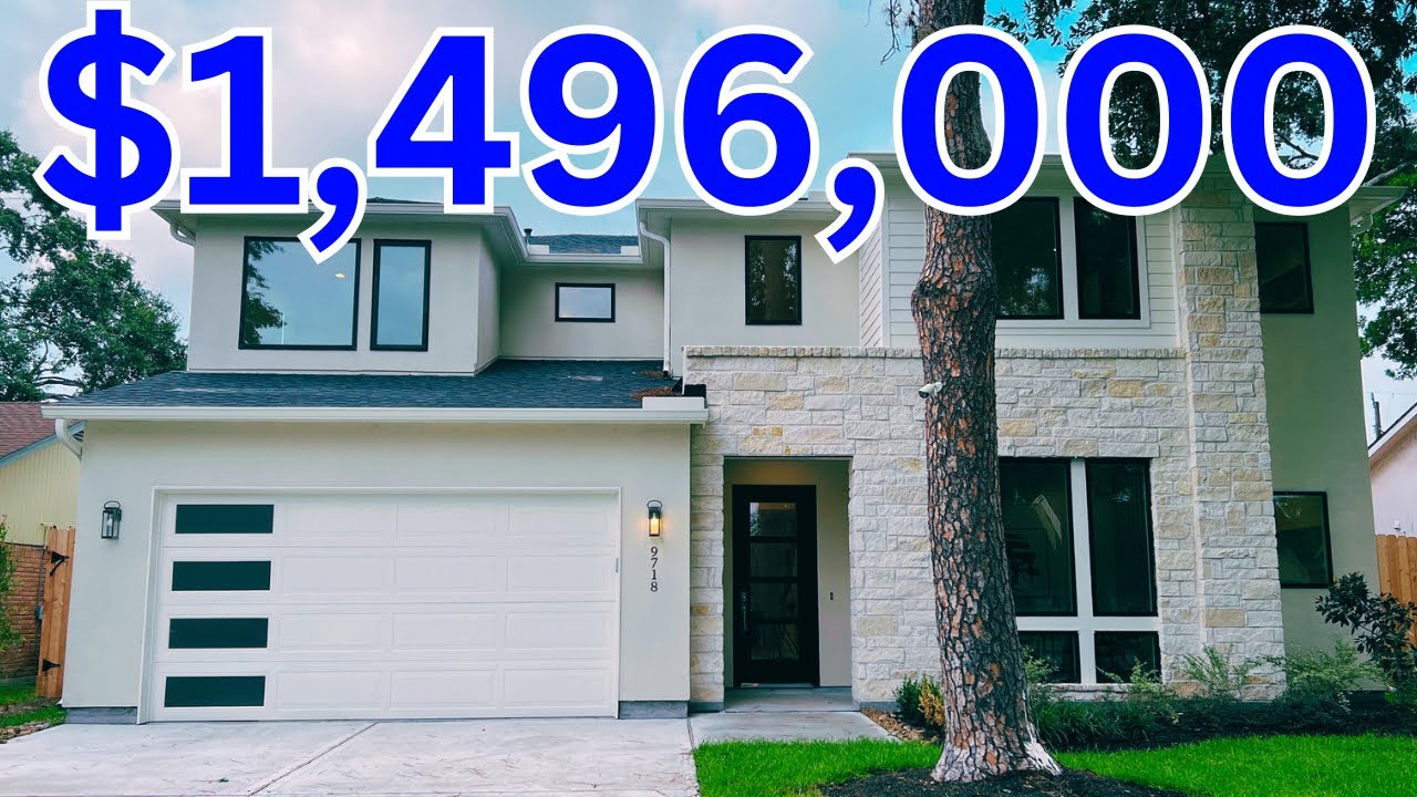 WHAT 1,496,000 BUYS IN HOUSTON TEXAS NEW CONSTRUCTION LUXURY HOME