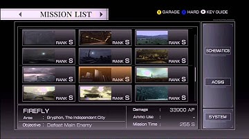 Armored Core 4 Firefly Hard S Rank