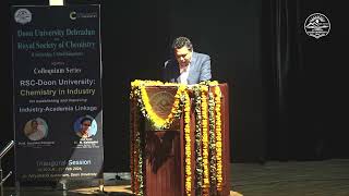 Prof.  Arun Kumar, Head, Dept. of Chemistry, addressing Academia-Industry dialogue session