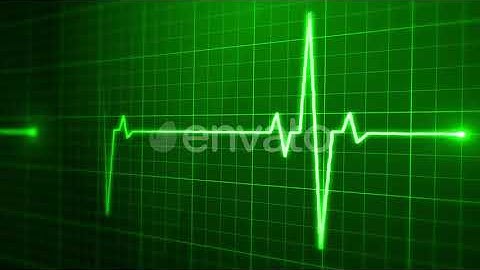 EKG Pulse Beat Green Loop | Motion Graphics - Envato elements