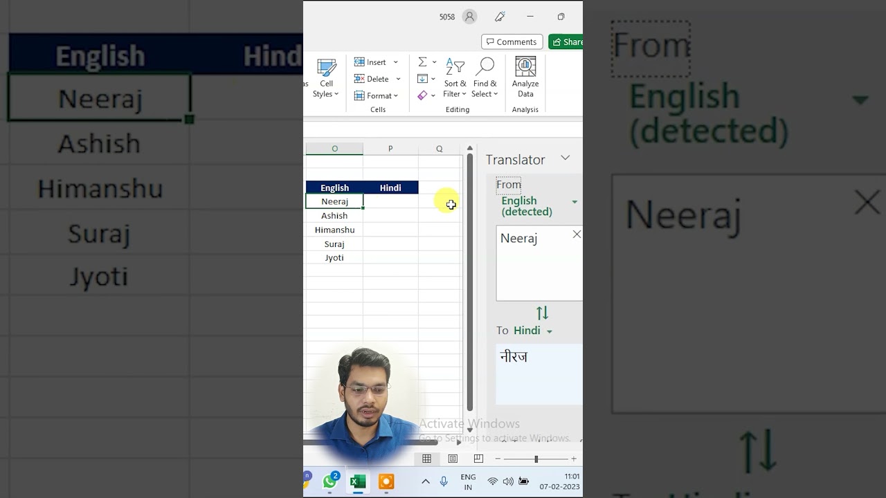 How to Use Translate Feature in Excel | Quick Language Tool 