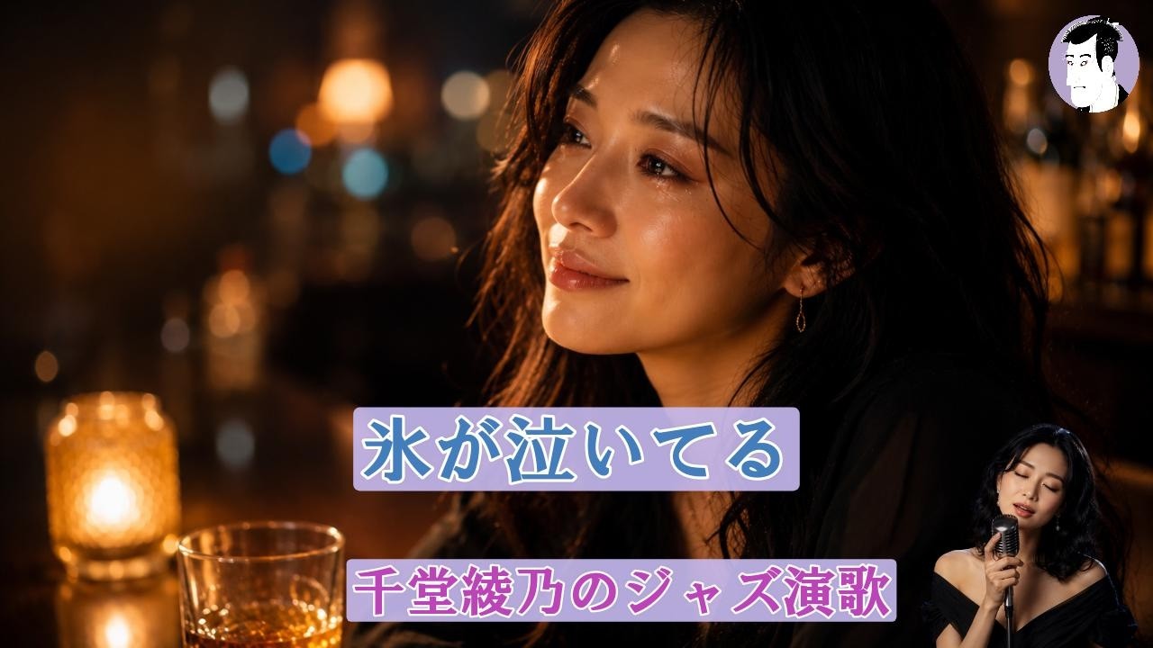 氷が泣いてる【千堂綾乃が歌うブルースロック】～切ない恋をグラスに映した大人のラブソング～｜#SUNO AI #AI作詞 #AI作曲 #AI画像