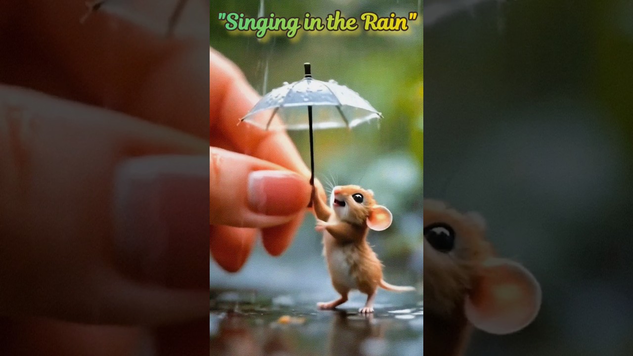 "Singing in the Rain"🎙🐁"Поющий под дождём" 