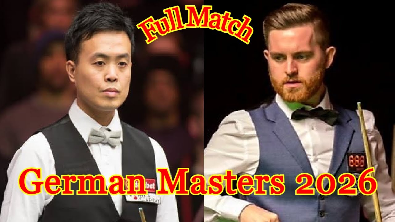 Jak Jones vs Marco Fu Full Match German Masters 2026 Snooker