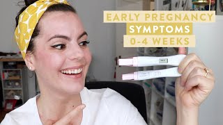 MY EARLY PREGNANCY SYMPTOMS | 0-4 Weeks Pregnant as a First Time Mom